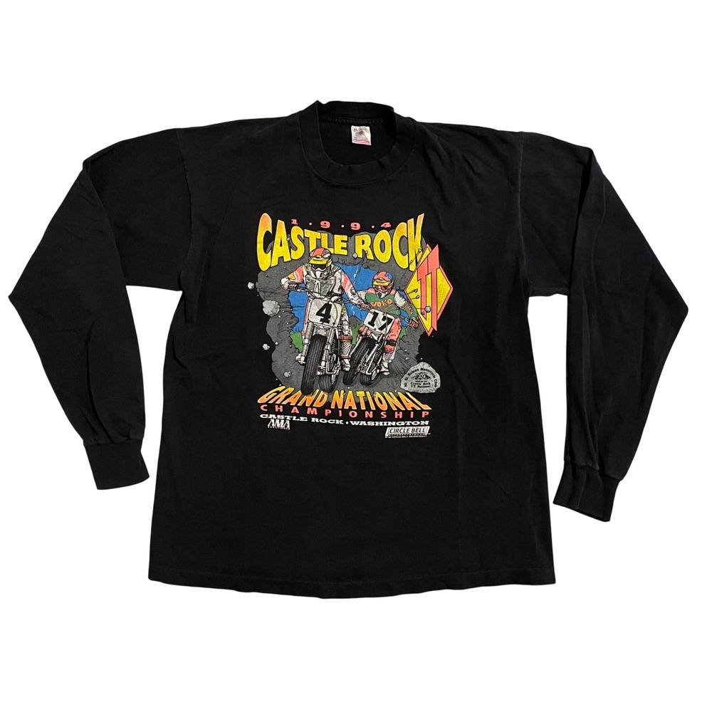 Vintage 1994 Castle Rock Grand National TT Motocross Shirt XL Fruit of the Loom